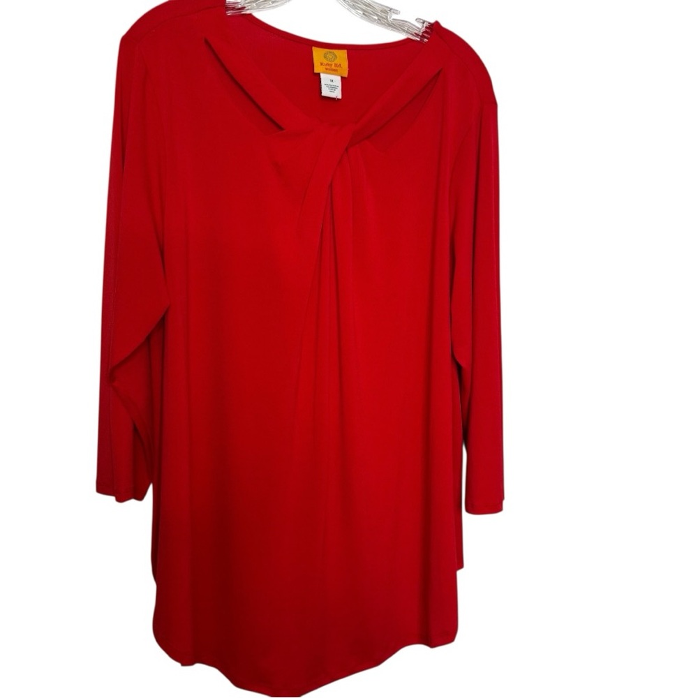 Ruby Rd. Rich Red Women's Tunic 1X - Picture 5 of 8